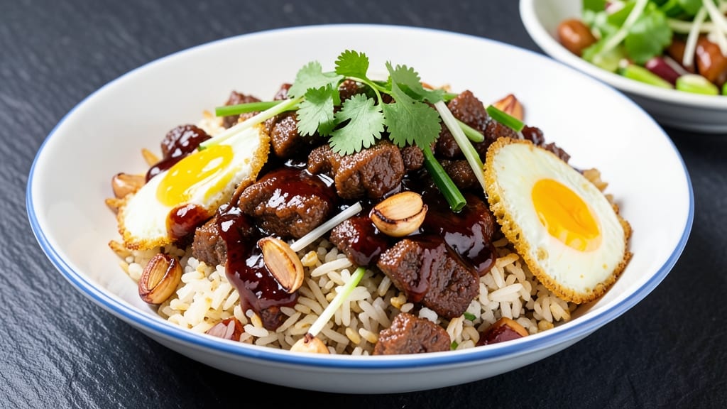 Buldak Fried Rice Recipe: Spicy Egg and Beef Crunch With Toasted Garlic