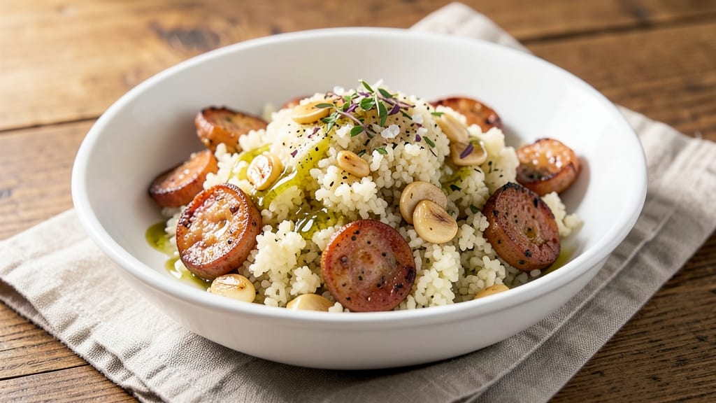 Cauliflower Rice and Sausage Recipe: Smoky Sautéed Crunch With Italian Seasoning