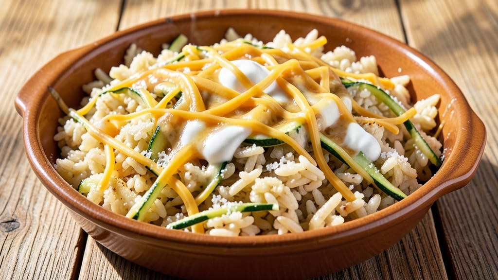 Cheesy Zucchini Rice Recipe: One-Pan Creamy Comfort With Hidden Veggies