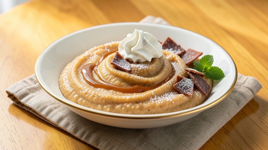Butterscotch Rice Pudding Recipe: Caramelized Vanilla Swirls in Creamy Bowl
