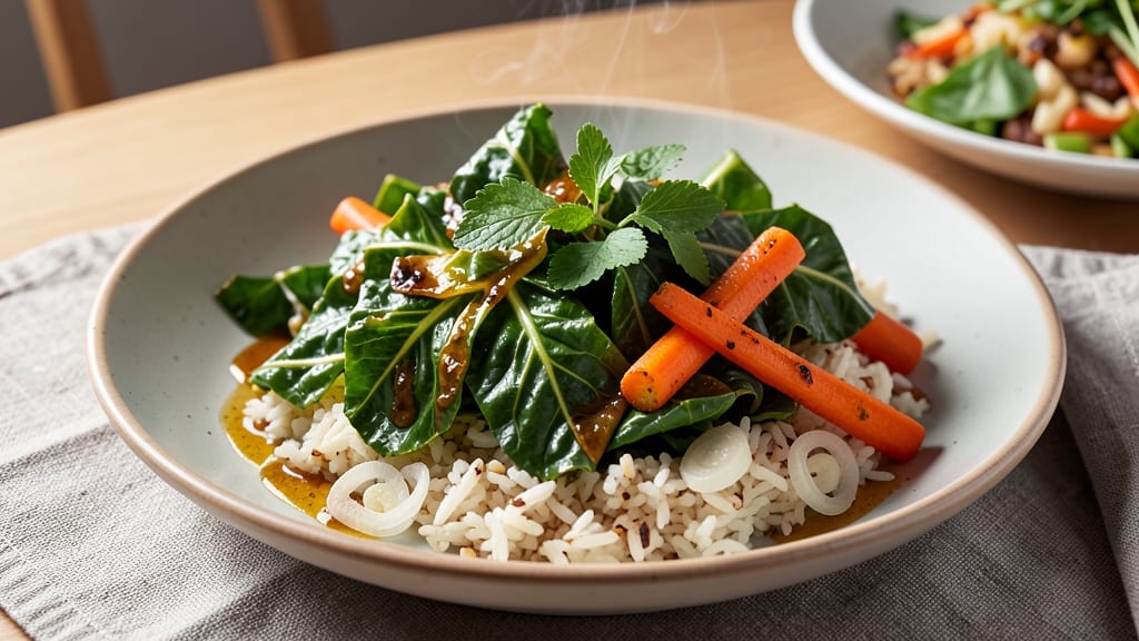 Cabbage, Carrot, and Rice Recipe: Crisp-Topped Savory Medley in One Pan