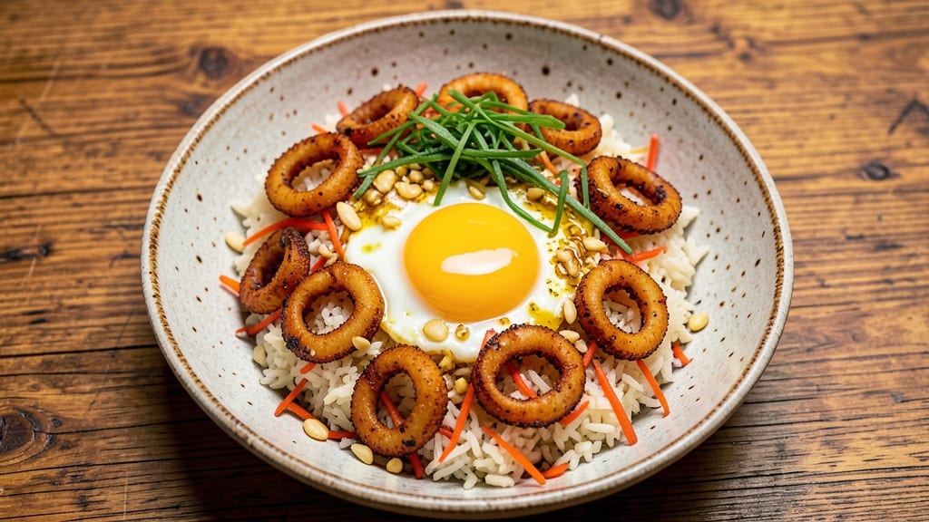 Calamari Fried Rice Recipe: Crispy Squid and Wok-Tossed Flavor Fusion