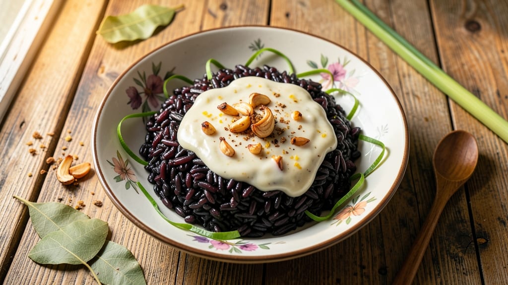 Bolay Forbidden Black Rice Recipe: Deep Purple Grains With Toasted Garlic and Coconut