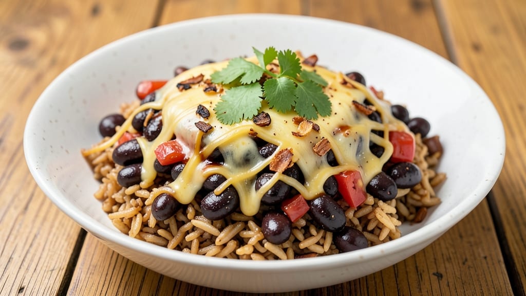 Cheesy Black Beans and Rice Recipe: One-Pot Fiesta With Melted Cheese Magic
