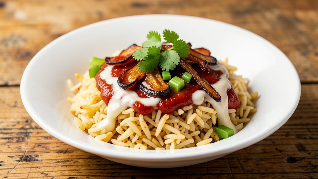 Chamorro Red Rice Recipe Rice Cooker: Tomato-Spiced Grains with Toasted Celery Crown