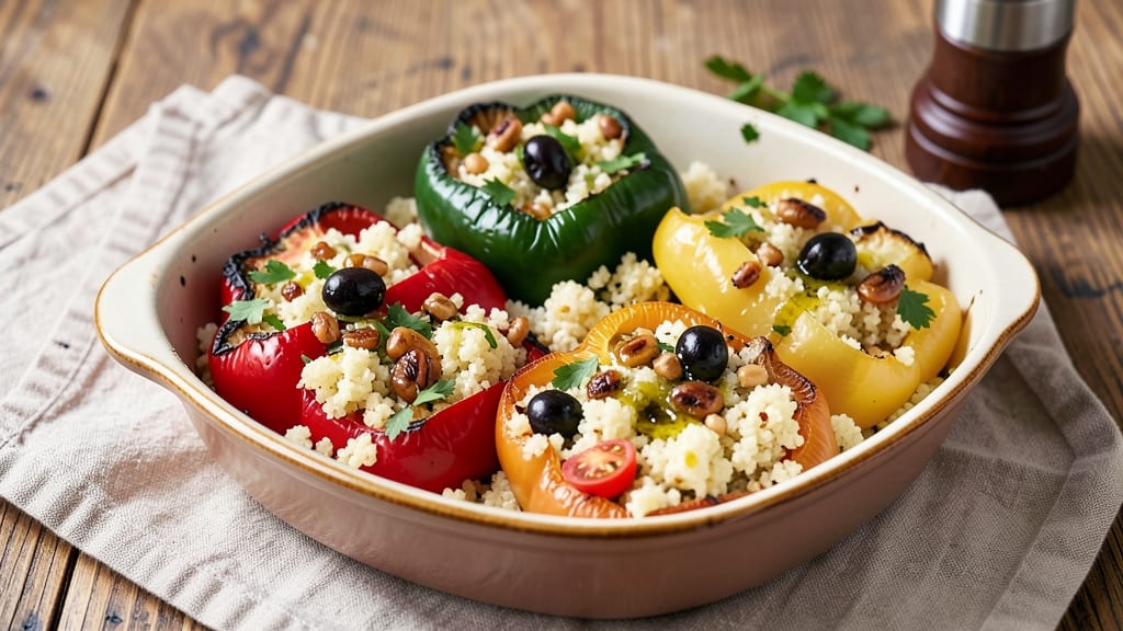 Cauliflower Rice Stuffed Peppers Recipe: Crisp-Topped Veggie Packed Bites