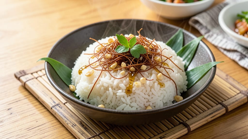 Cebu-Style Dimsum Steamed Rice Recipe: Fragrant Pandan and Pork Floss Fusion