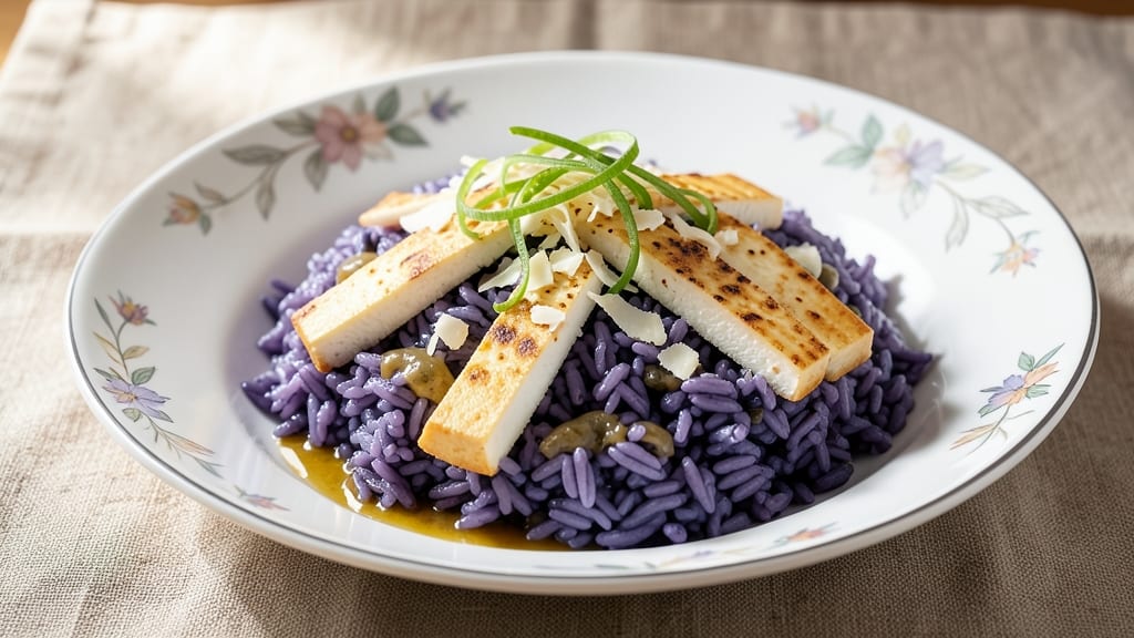Blue Pea Flower Rice Recipe: Vibrant Purple Grains With Earthy Coconut Depth
