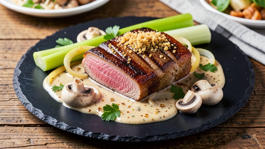 Pork Tenderloin Crock Pot Cream Of Mushroom Recipe: Slow-Cooked Shreds With Celery Crown Crisp
