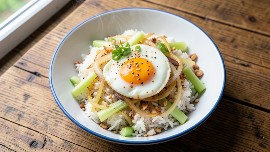 Celery Fried Rice Recipe: Crispy Celery Bites and Eggy Richness in One Pan