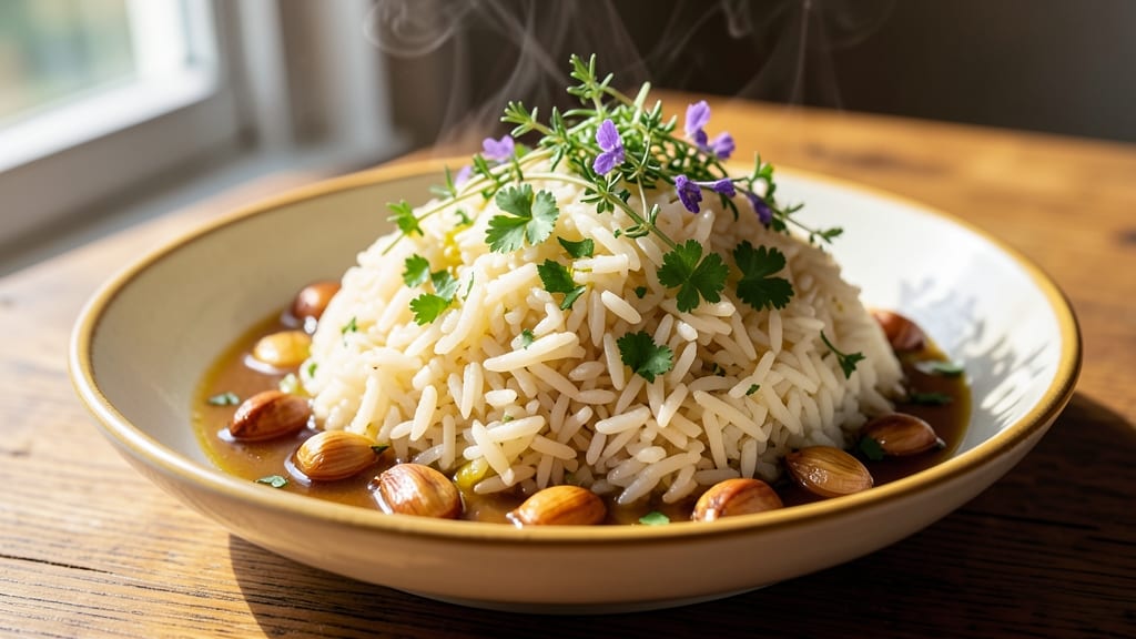 Bulk Rice Recipe: One-Pot Meal Prep With Toasted Garlic and Herb Gravy