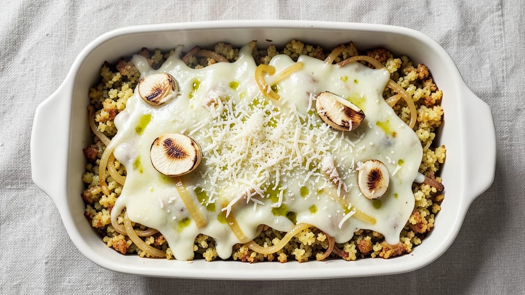 Cauliflower Rice Bake Recipe: Crispy Top Cheese Magic in One Pan