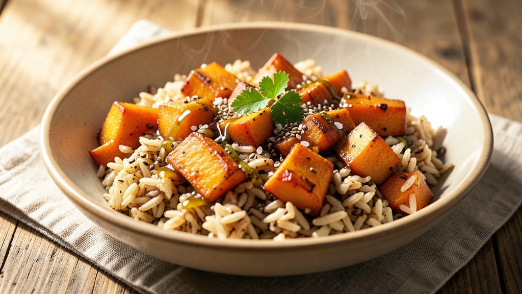 Brown Rice and Butternut Squash Recipe: Nutty-Sweet Balance in One Pan