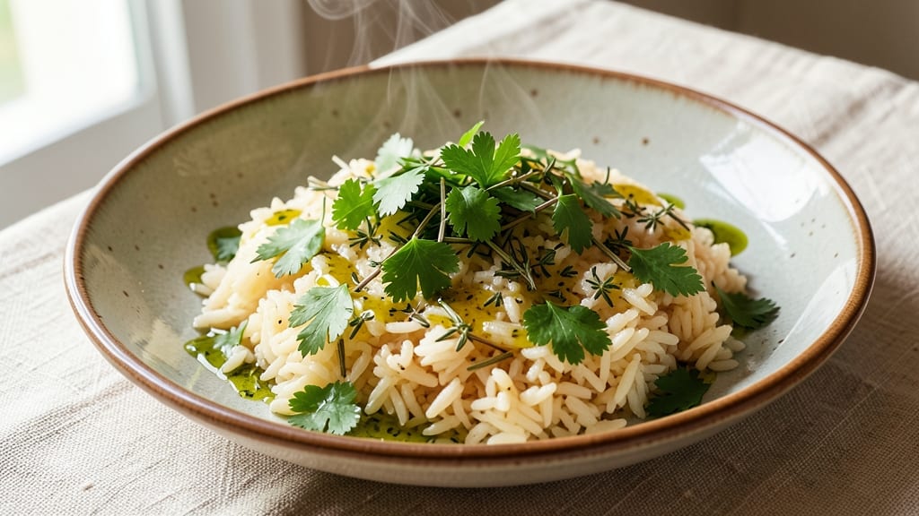 Jamie's Rice Recipe: Toasted Garlic and Herb Infusion Magic