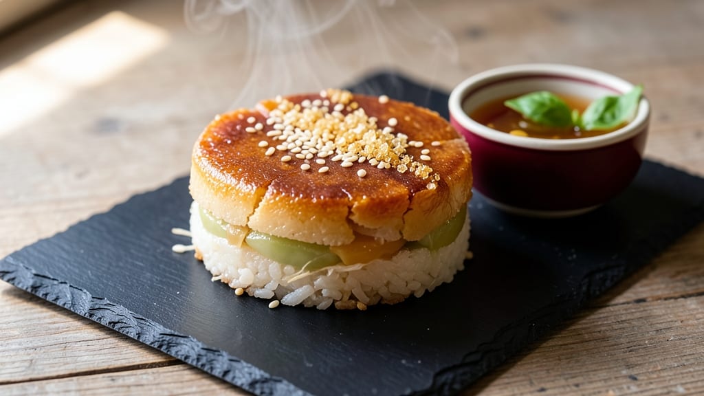 Steamed Rice Cake Recipe: Light and Fluffy Clouds With Toasted Sesame Topping